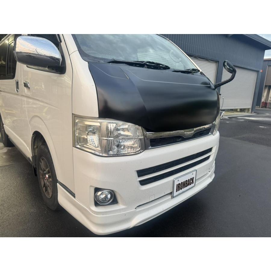 IRONBACK トヨタ ハイエース 200系 バッドフェイス ボンネット 標準