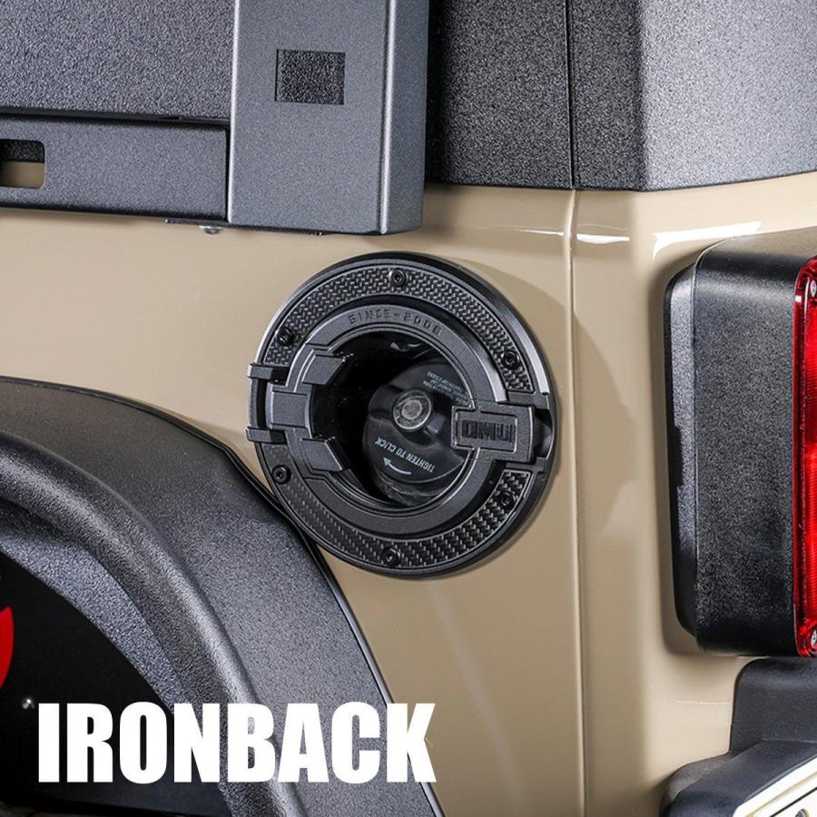 IRONBACK ジープ ラングラー JL GENESIS カーボン 給油口カバー 燃料
