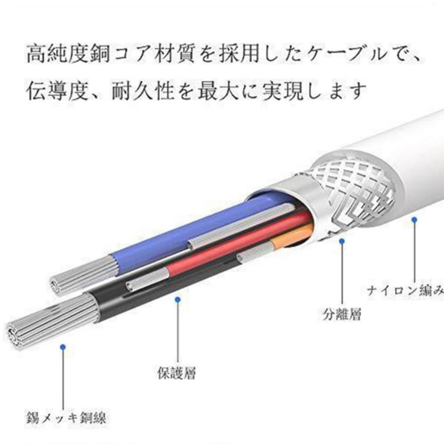 OHITEC カール USB Lightning ケーブル 高耐久 断線防止 ナイロン編み 1.8m 高速データ転送 ライトニング機器対応 Apple わくわくファイネスト｜nxtrm｜06