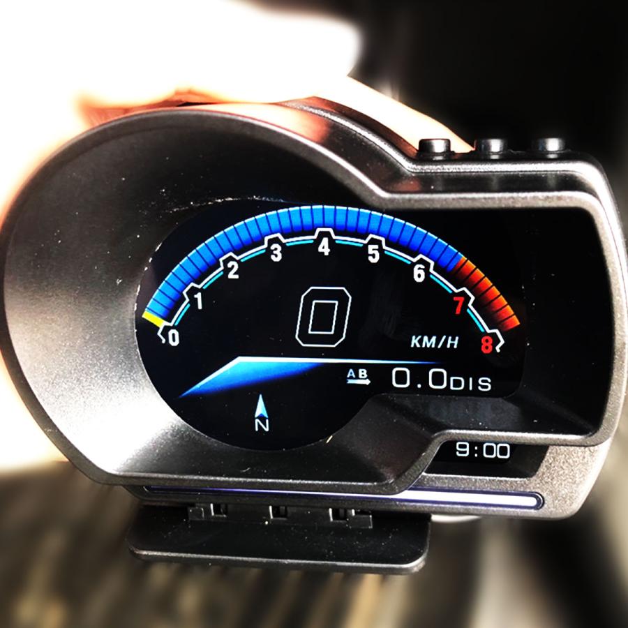 ヘッドアップディスプレイ GPS OBD2 スピードメーター スマートゲージ P-6 わくわくファイネスト｜nxtrm｜16