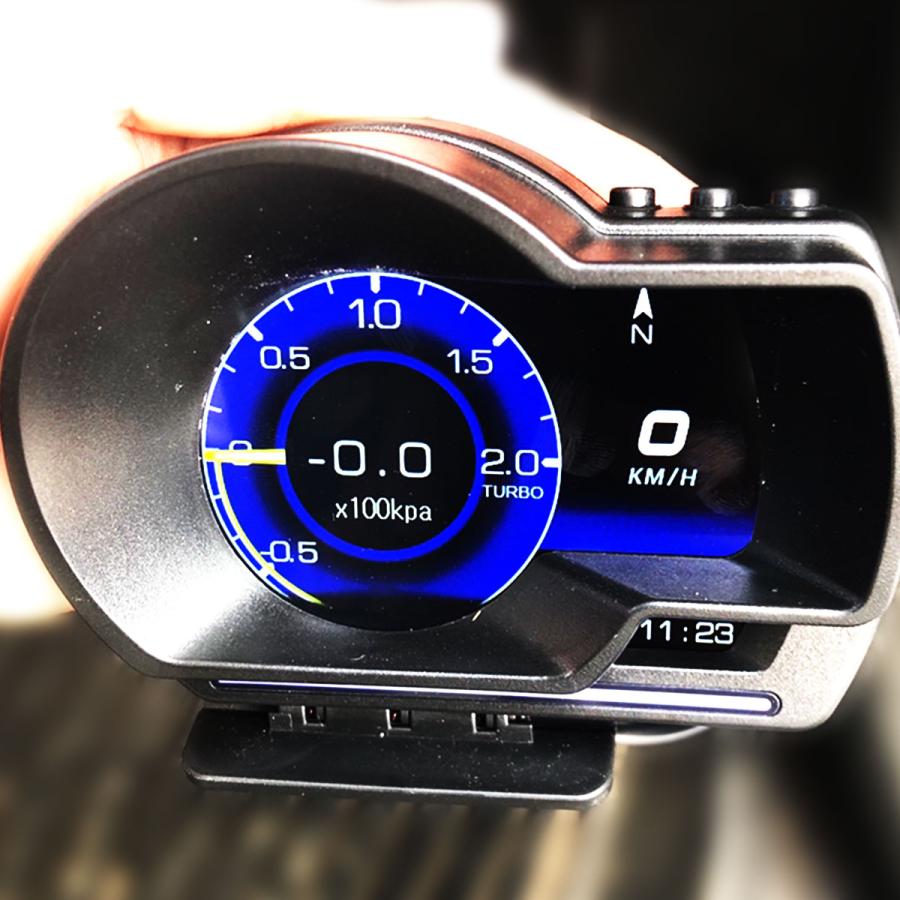 ヘッドアップディスプレイ GPS OBD2 スピードメーター スマートゲージ P-6 わくわくファイネスト｜nxtrm｜18