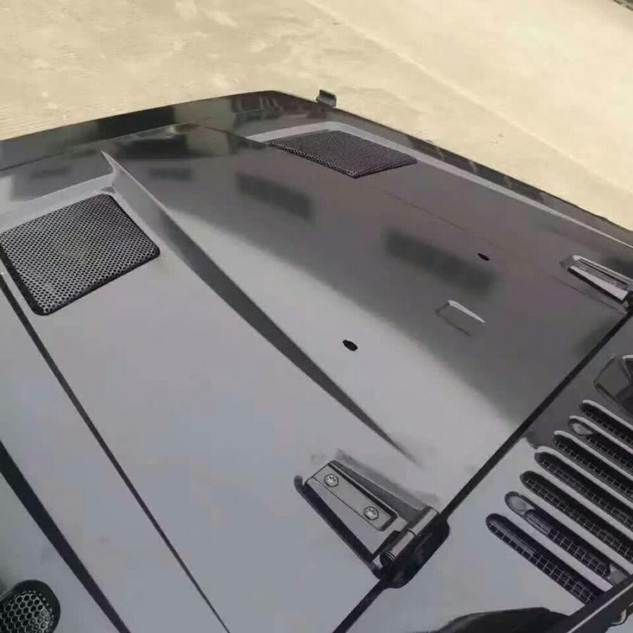 IRONBACK ジープ ラングラー JK 用 RR スタイル ボンネット スチール製