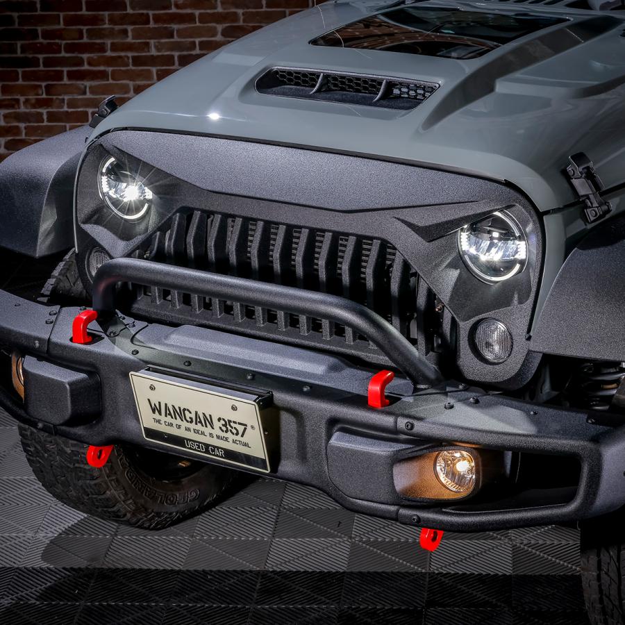 jkラングラーJeep 純正フロントグリル☆ブラック MOPAR純正 2024フェイス グリルキット フロントカメラ無しタイプ 未