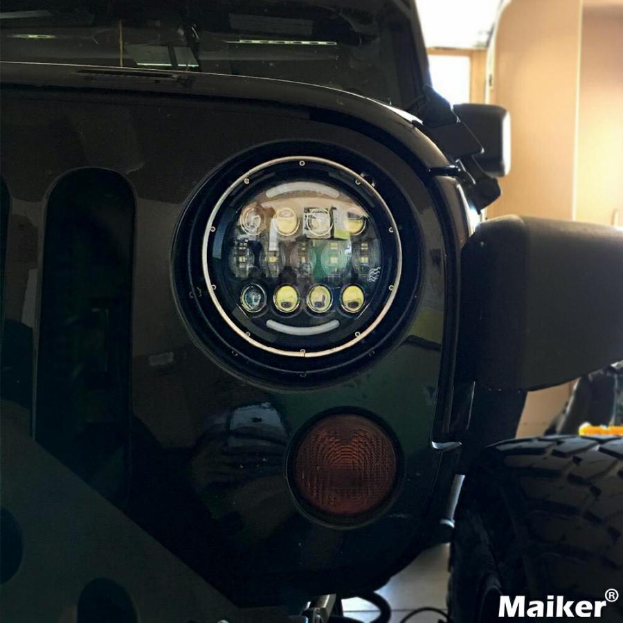 IRONBACK ジープ ラングラーJK 用 蜘蛛の目 スタイル LED ヘッドライト