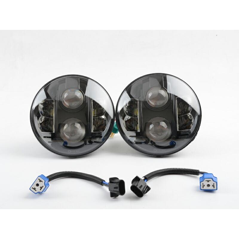 IRONBACK ジープ ラングラーJK 用 Harley スタイル LED ヘッドライト