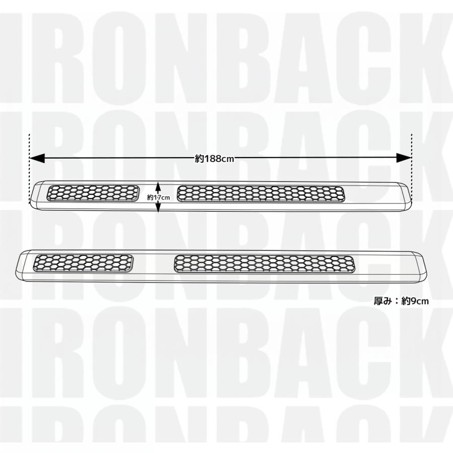IRONBACK ジープ ラングラー JL アルミニウム サイド ステップ 4ドア用