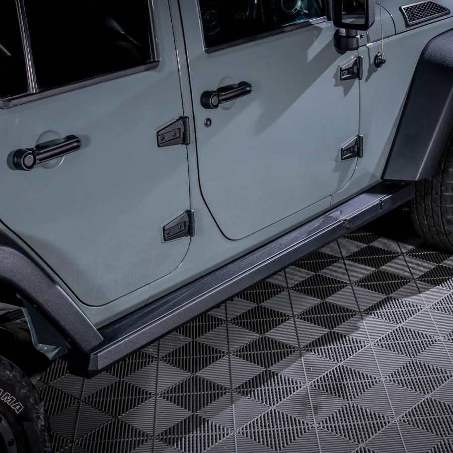 ジープ ラングラー JK スチールサイドステップ 2本セット ジープ ラングラー JK スチールサイドステップ 2本セット Wrangler