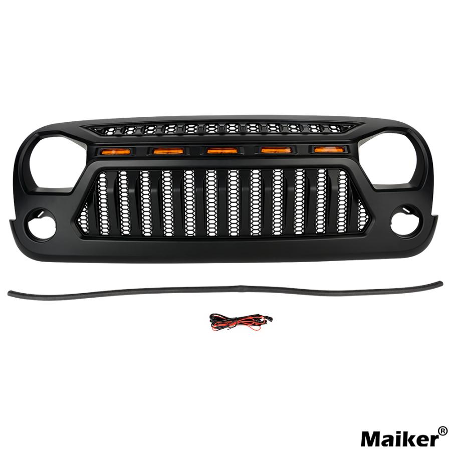 WF PERFORMANCE ジープ ラングラー JK フロントグリル ライト付き