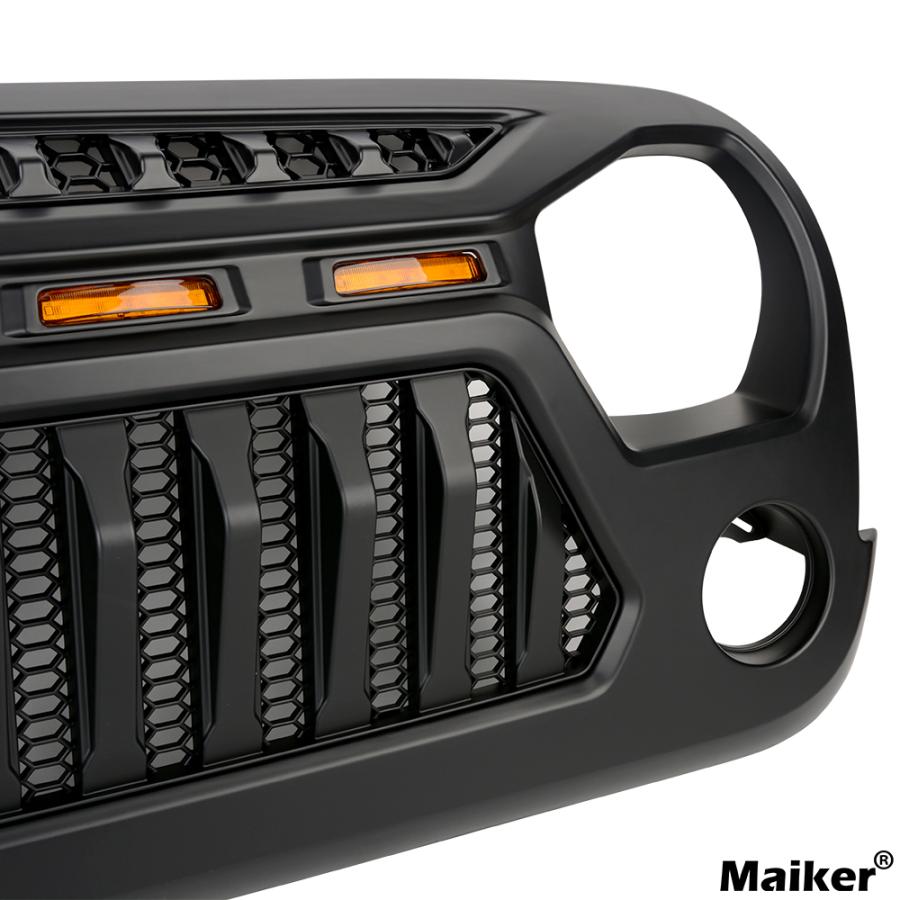 jkラングラー JL風フロントグリル JLルック フロントグリル 07-18y ジープ JKラングラー用 JL仕様