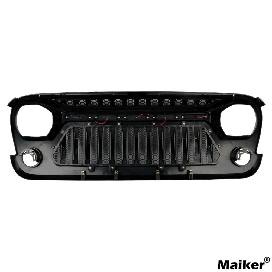 WF PERFORMANCE ジープ ラングラー JK フロントグリル ライト付き