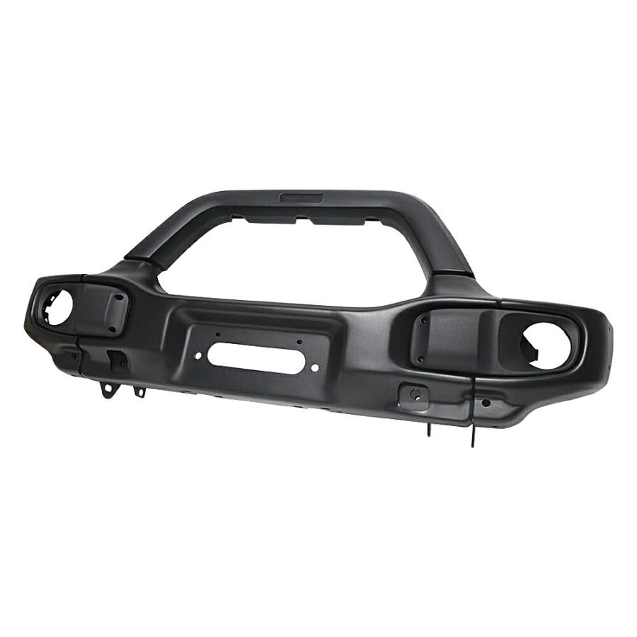IRONBACK ジープ ラングラー JL グラディエーター JT 用 A3V-スタイル フロント バンパー (ショート タイプ) スチール製 JEEP WRANGLER GLADIATORの画像