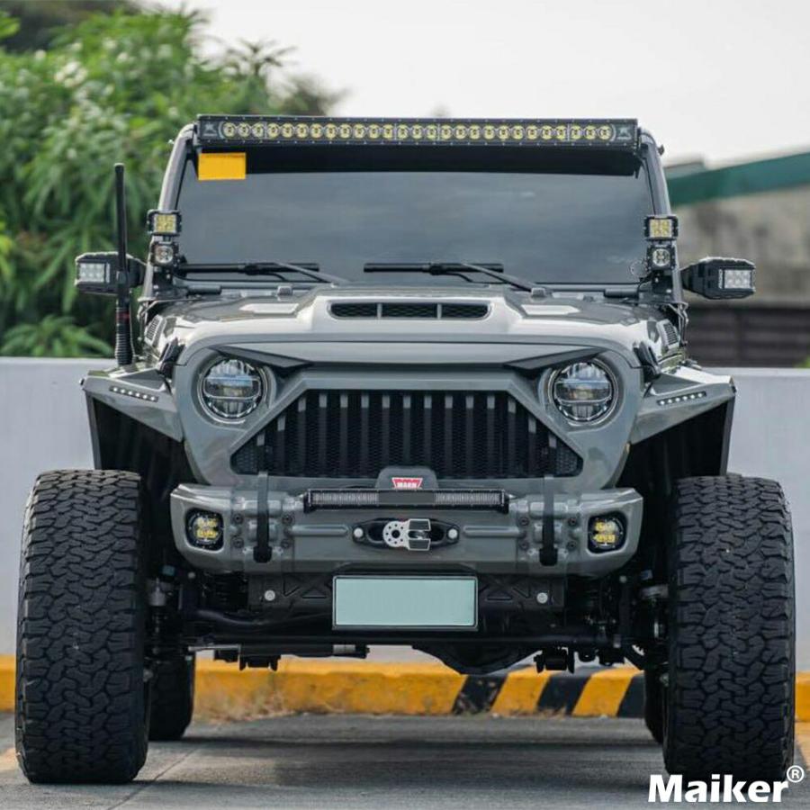 鉄製 ジープ IRONBACK ジープ ラングラー JL グラディエーター JT 用 エンジンが