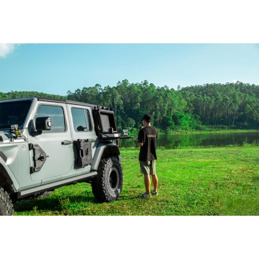 ラングラー JL TACMOLLE リアウィンドウ 収納ボックス テーブル 左右どちらでも使える アウトドア ジープ JEEP WRANGLER | WF PERFORMANCE | 07