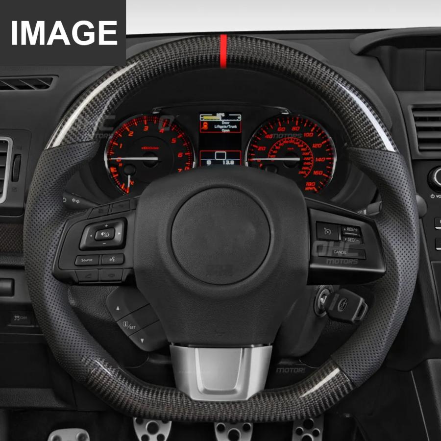 カーボンファイバー スポーツステアリングwrx sti カーボンファイバー スポーツステアリングwrx sti WRX STI 【M's