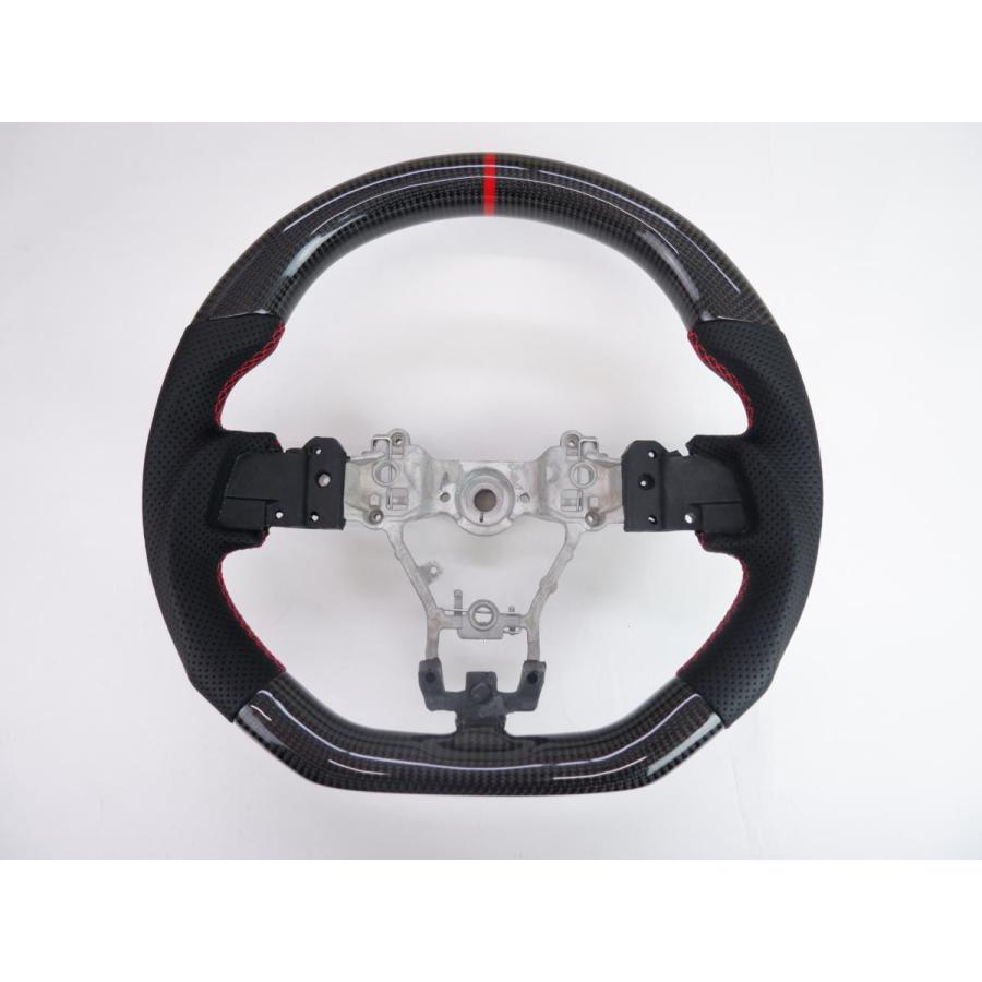 カーボンファイバー スポーツステアリングwrx sti カーボンファイバー スポーツステアリング カーボンファイバー