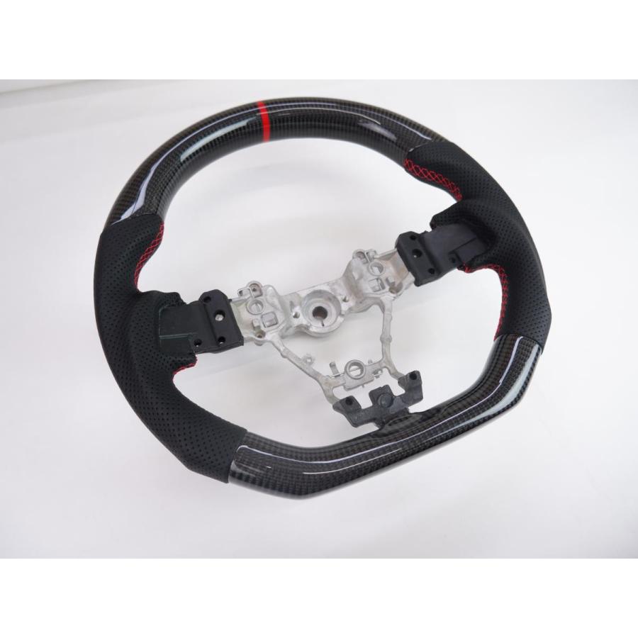 カーボンファイバー スポーツステアリングwrx sti カーボンファイバー スポーツステアリングwrx sti WRX STI 【M's