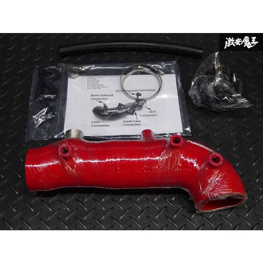 【在庫処分】PERRIN インレット シリコン ホース サクション 内径61mm レッド スバル GRF GVF インプレッサ WRX EJ25ターボ |  | 01
