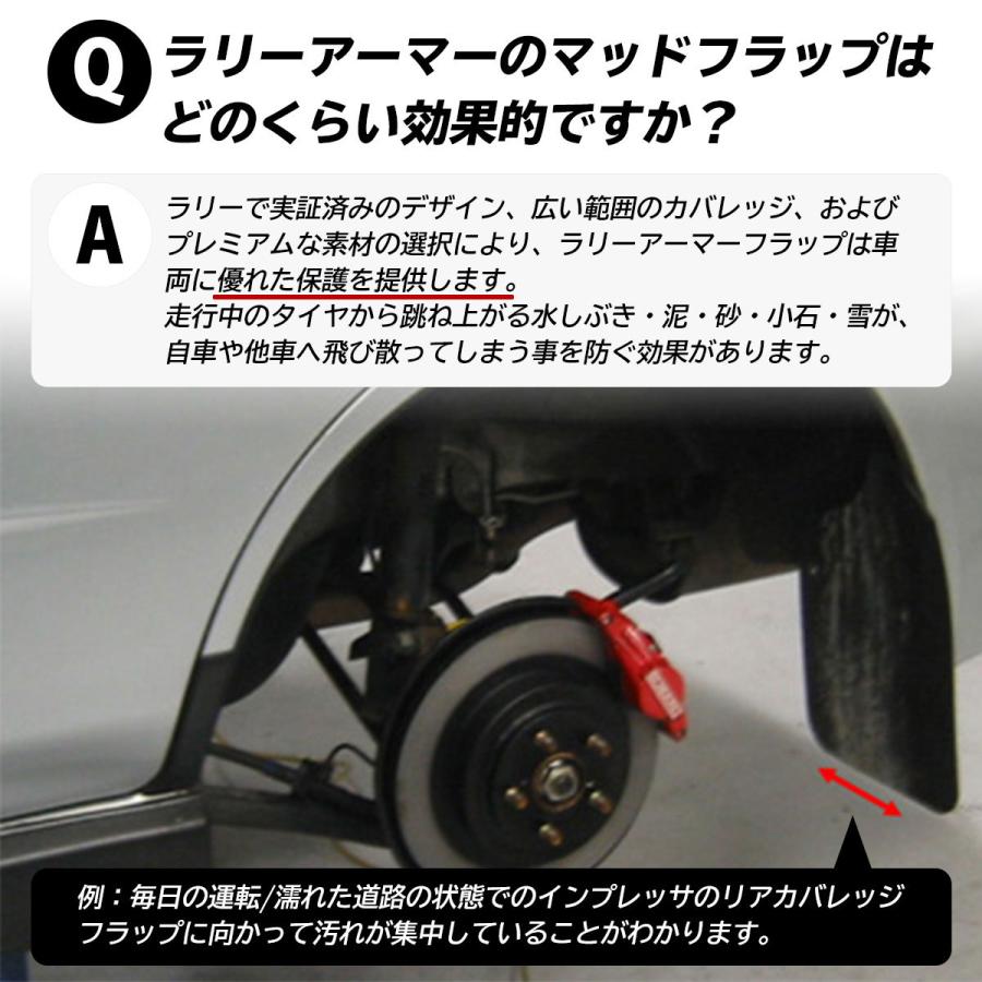 送料無料 非冷凍品同梱不可 ラリーアーマースプラッシュガード WRX STI