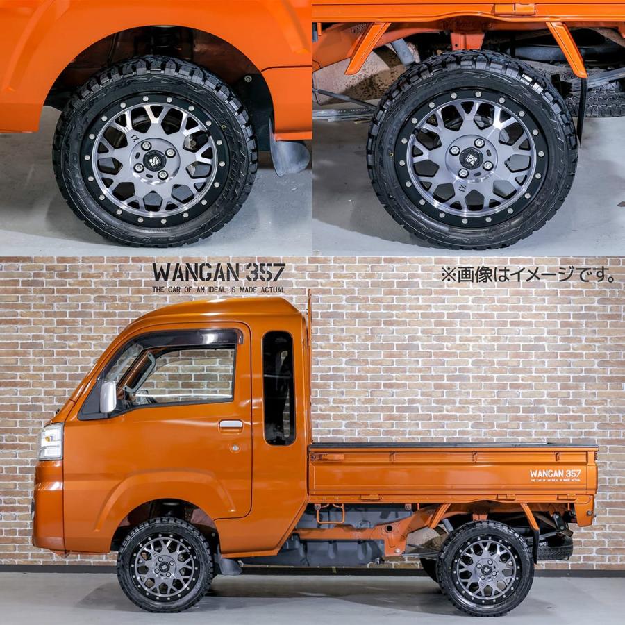 ハイゼットトラック ジャンボ S500P 2WD S510P 4WD WANGAN357 リフトアップキット インチアップキット 保安基準適合 +40ｍｍ 357A009｜nxtrm｜08