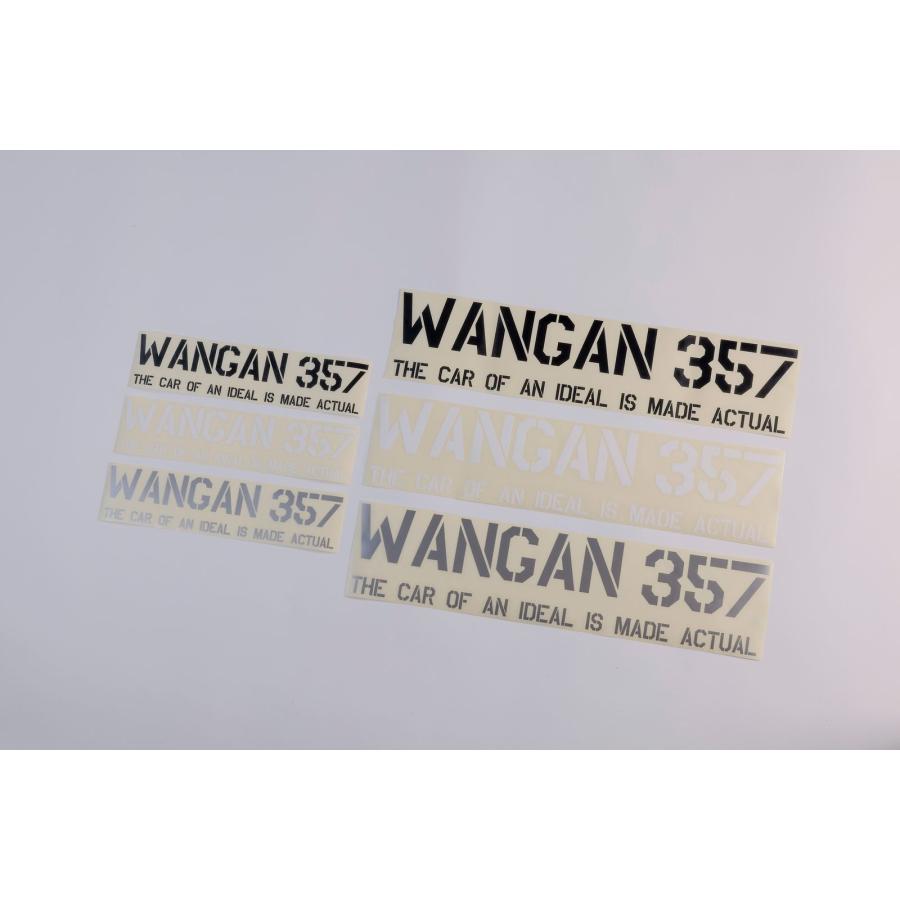 WANGAN357 オリジナル ステッカー 小サイズ:31.5cm×7.5cm マット