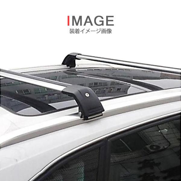 mini クロスオーバー r60 ルーフラッククロスバー ブラック 黒 アルミ  