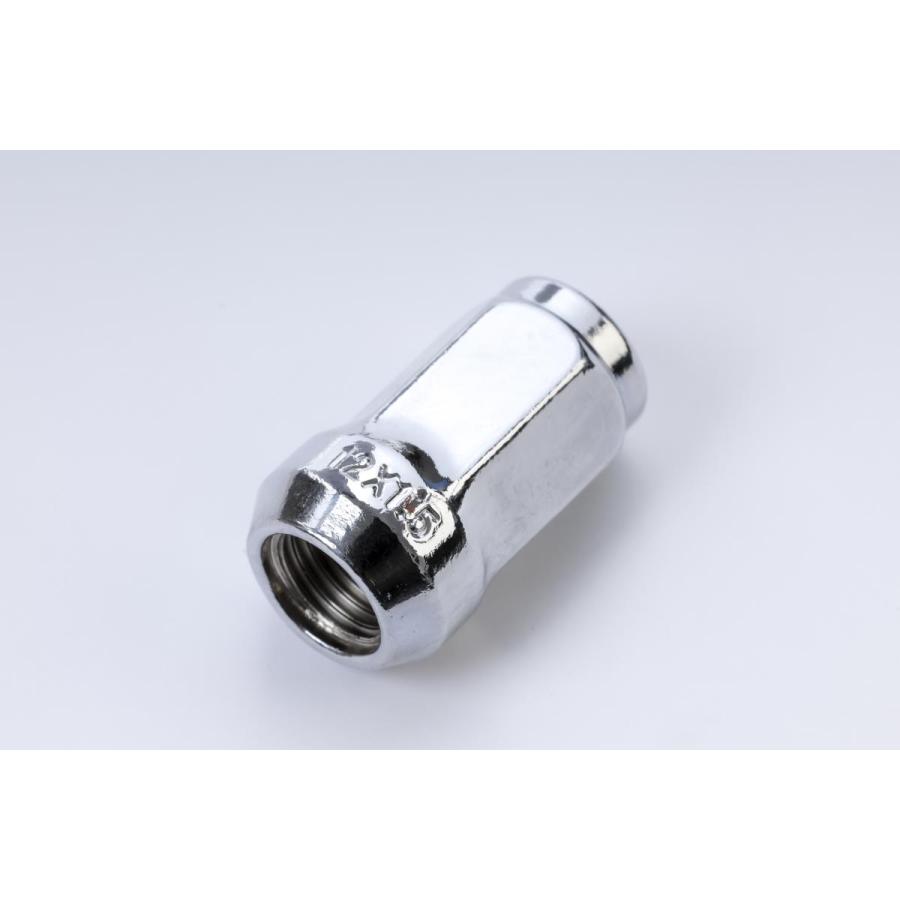 湾岸 ホイールナット 袋タイプ シルバー M12xP1.50 20本 テーパー 34mm