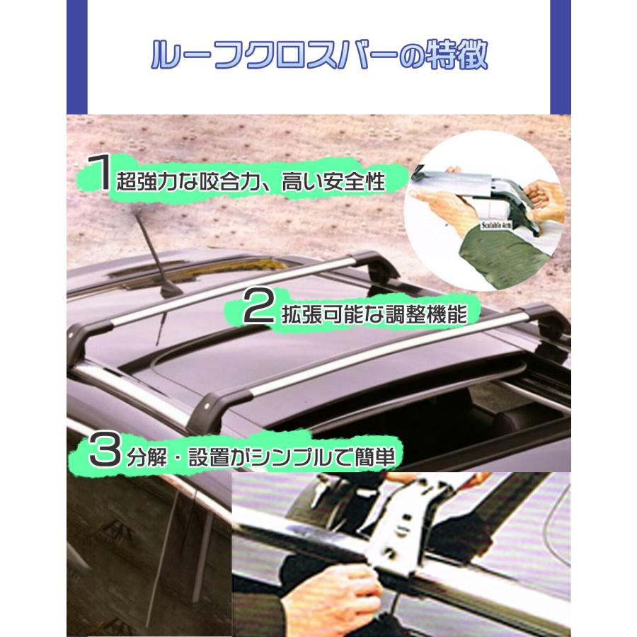 WN アウディ AUDI Q3 8U 前期 2012~2016年 ルーフ クロスバー ラック