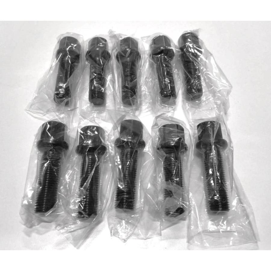 Z.S.S. AP ロング ボルト R13球面座 首下 40mm M14xP1.50 10本 スペーサー 純正ホイール用 アウディ VW 15mmロング ハブボルト ブラック | Z.S.S. | 03