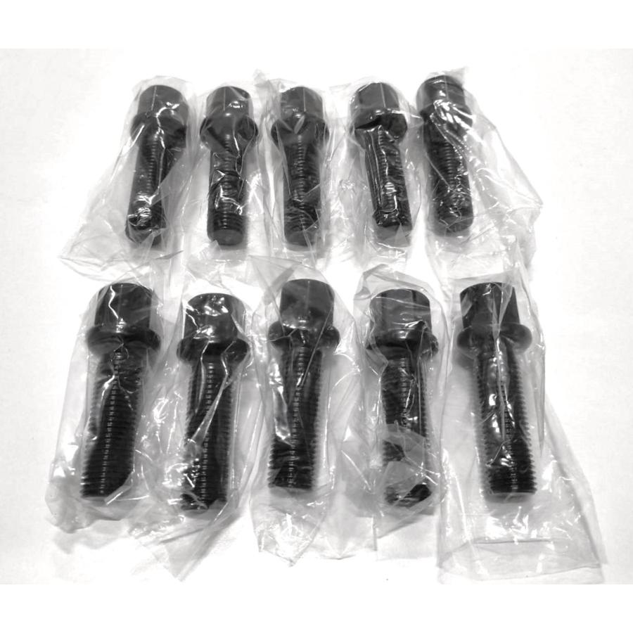 Z.S.S. AP ロング ボルト R14球面座 首下 40mm M14xP1.50 10本 スペーサー 純正ホイール ベンツ ポルシェ 15mmロング ハブボルト ブラック | Z.S.S. | 03