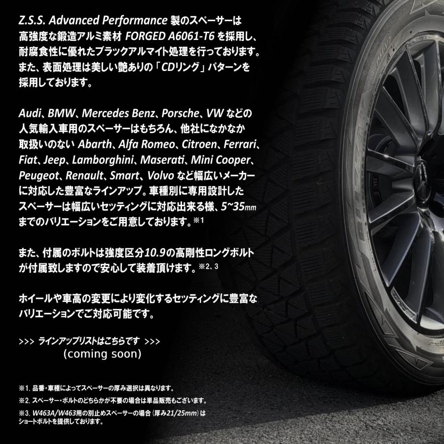 Z.S.S. Z.S.S. AP ロング ボルト テーパー座面 首下 45mm M14xP1.25 10