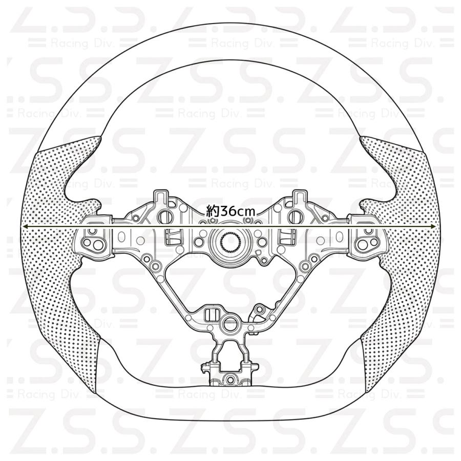 Z.S.S. ステアリング ハンドル 純正交換タイプ ZN6 後期 ZN8 ZD8 BRZ