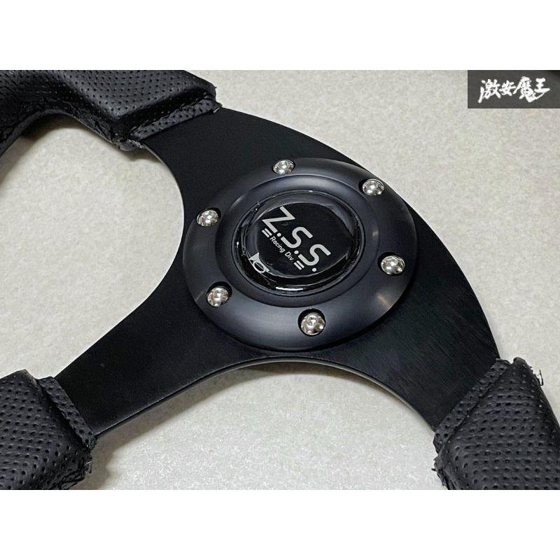 Z.S.S. スポーツ ステアリング 330φ 330mm パンチング レザー調