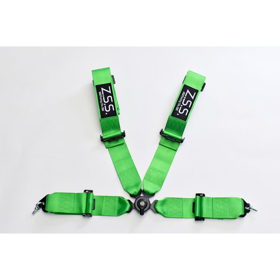 z.s.s. 4点式 レーシングハーネス シートベルト 3インチ ネオン