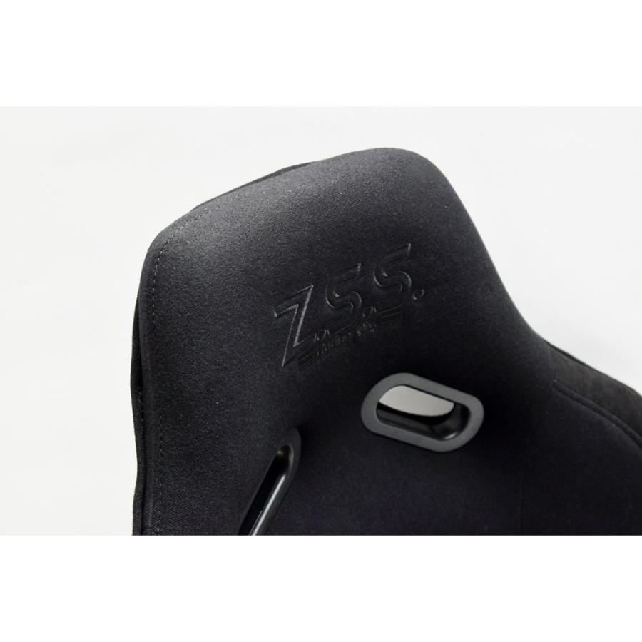 Z.S.S. フルバケットシート フルバケ ブラック 黒色 ブラックステッチ 背面カバー 裏ロゴ有り FRPシェル ファブリック シート ...