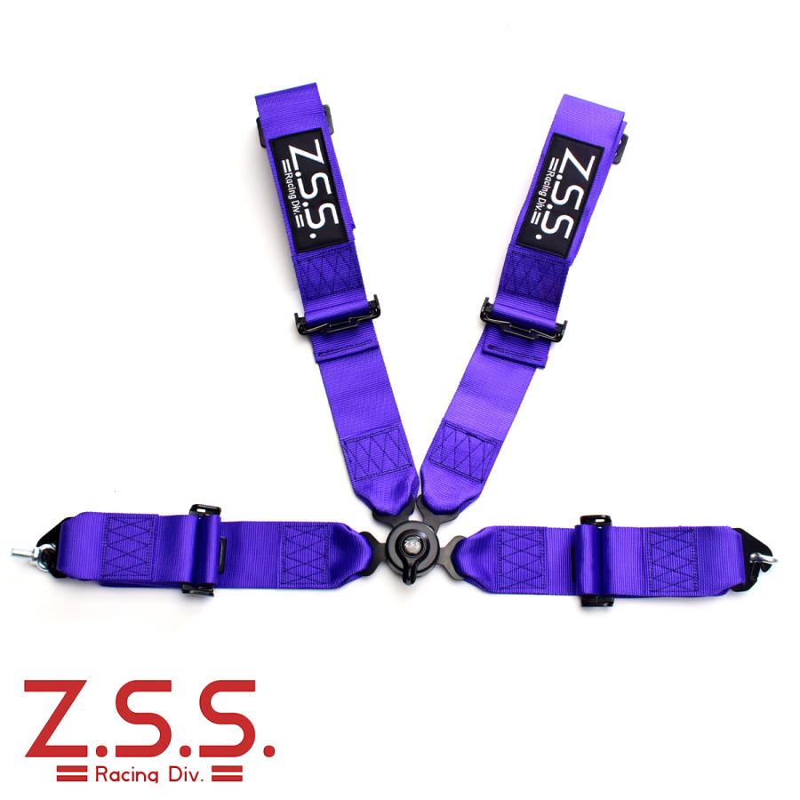 ＺＳＳ　レーシングハーネス４点ベルト　３インチ　ターンバックル z.s.s. 4点式 レーシングハーネス シートベルト 3インチ ブラック 黒