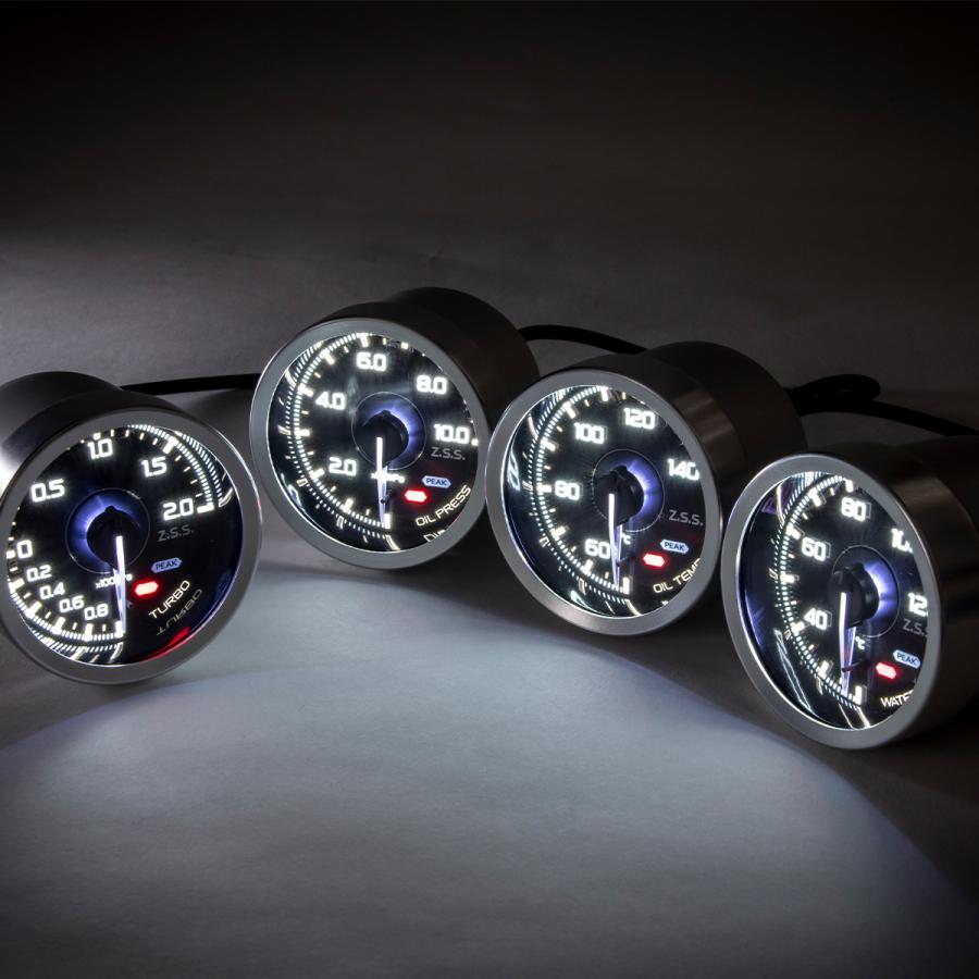 Z.S.S. 油温計 メーター 0℃-150℃ 7色 7カラー 60mm 12V MC メーター V3