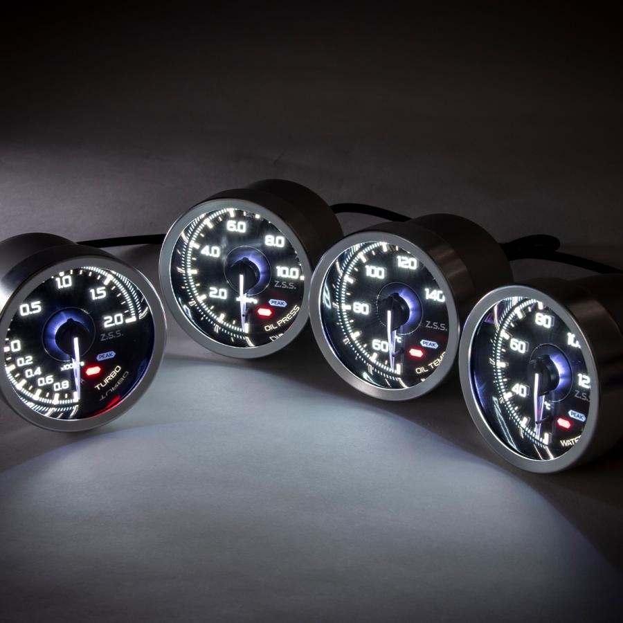 Z.S.S. ブースト計 60mm 60Φ 追加メーター 後付け 電子式 ステッピング