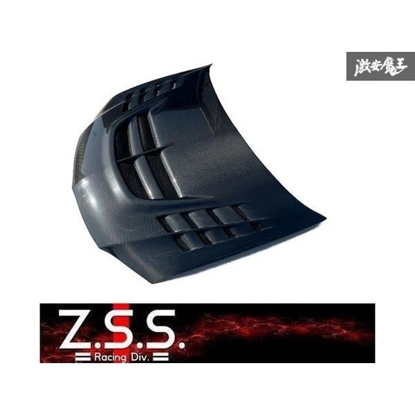 Z.S.S. ZSS CT9A ランエボ8 ランエボ9 ランサーエボリューション 綾織り ダクト付き エアロ カーボンボンネットの画像