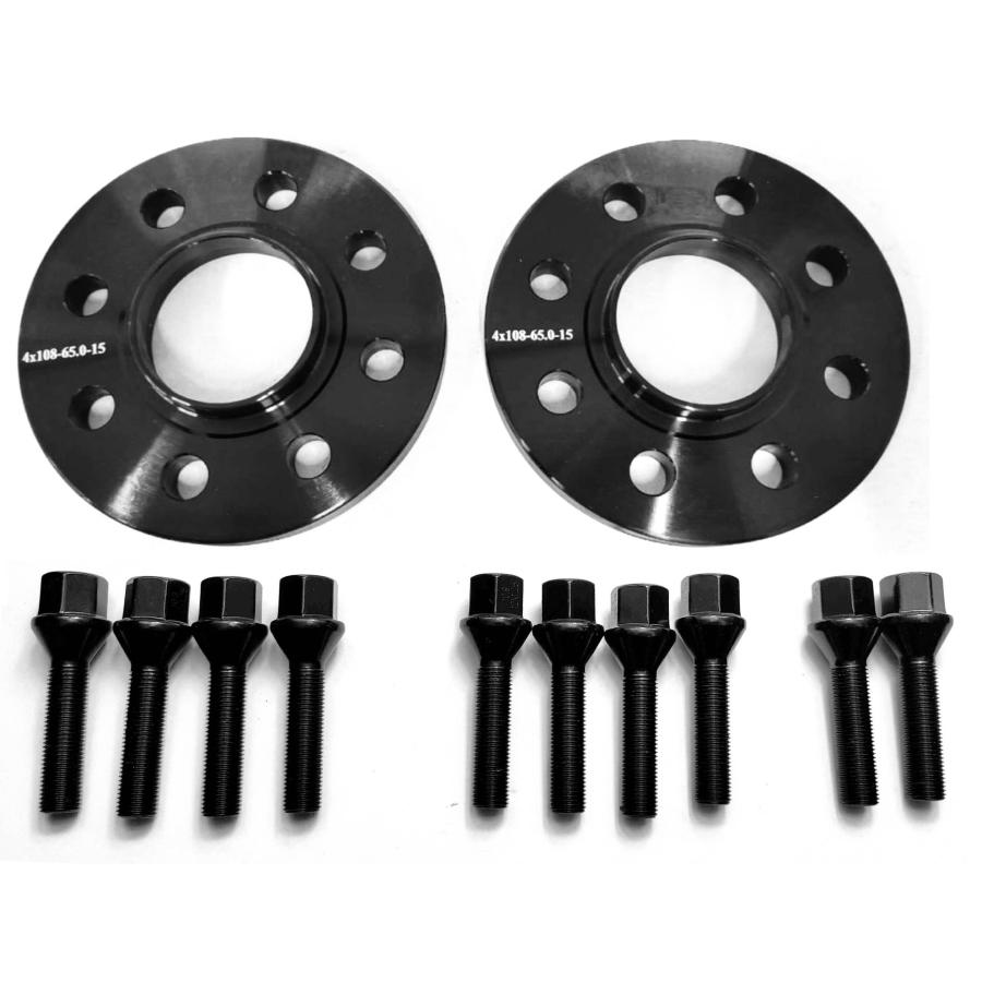 ※けい※ フェラーリ　スペーサー　15㎜　PCD108 車両取付ビス付き ポルシェ ボクスター 986 987 981 25mm ハブ有 別止めホイール