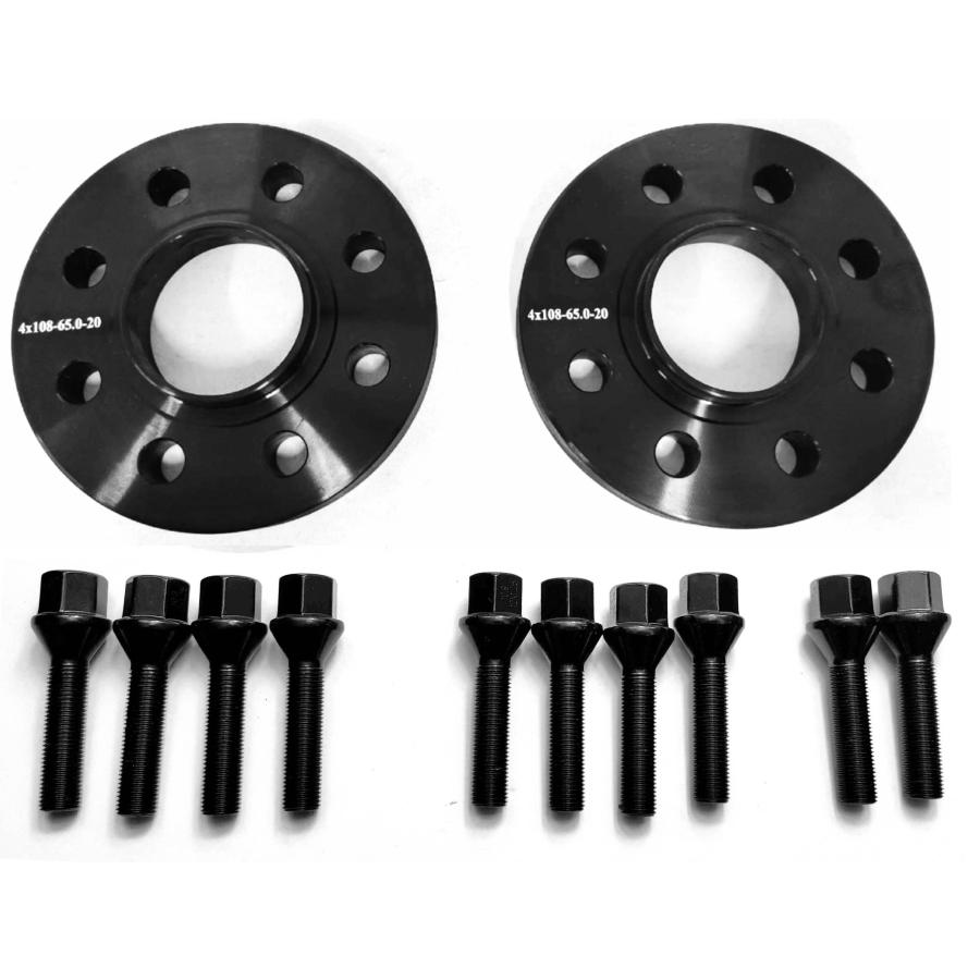 Z.S.S. AP プジョー シトロエン Peugeot Citroen 20mm PCD108 4穴 4x108 65.1φ ワイドトレッドスペーサー M12xP1.25 ボルト付き |  | 02