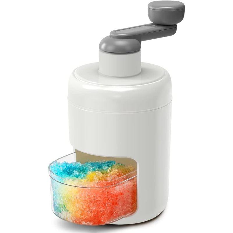 アイスシェーバー 手動スノーコーンマシン ポータブルかき氷メーカー アイスクラッシャー 3つの無料アイスボックス付き