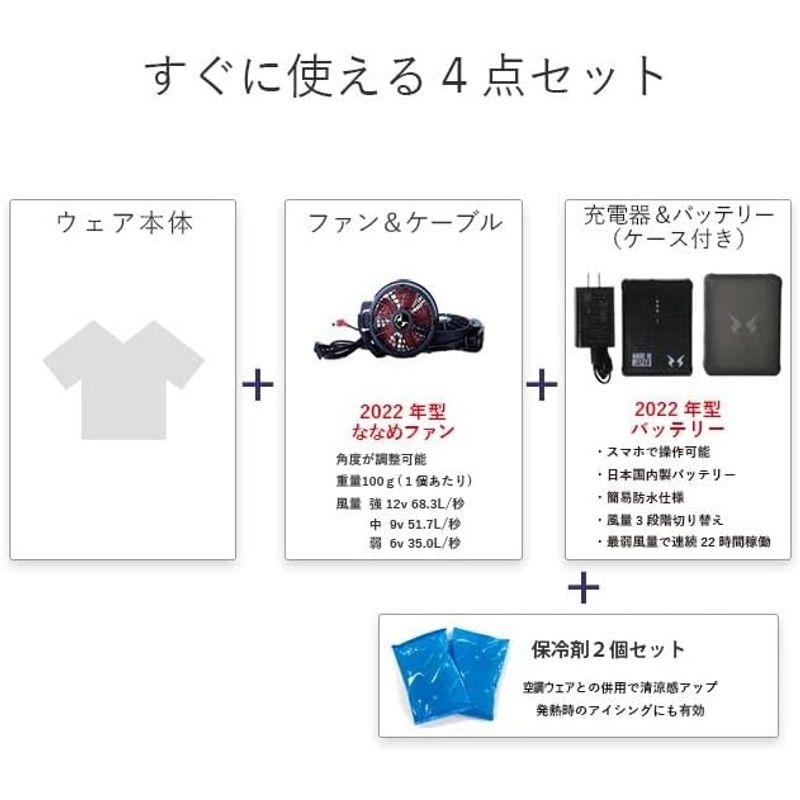 空調風神服　12V-最大68L風力set_(フード付長袖ジャケット　EBA5017　RD9210H　ななめ型パワーファンset　RD