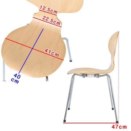 ARNE JACOBSEN ダイニングチェア アントチェア ブラック脚