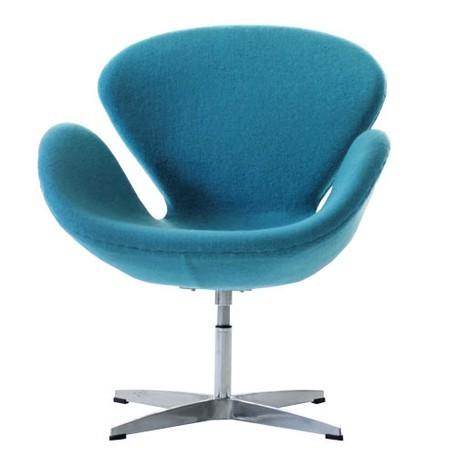 スワンチェア（アルネ•ヤコブセン）のリプロダクト ARNE JACOBSEN スワンチェア ファブリック仕様 / ダークグレー