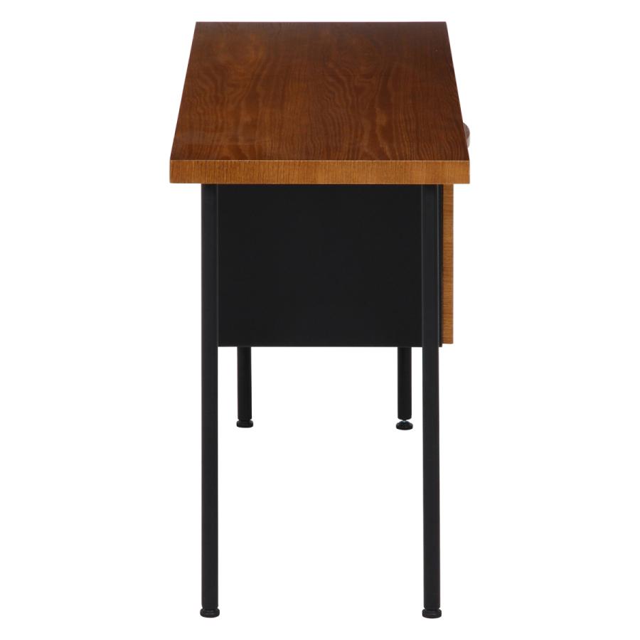 デスク 幅110cm 奥行45cm 木製 コンパクト シンプル 引き出し 収納付き