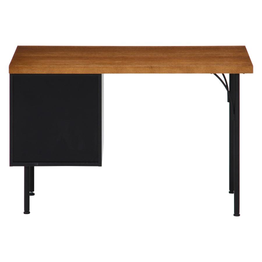 デスク 幅110cm 奥行45cm 木製 コンパクト シンプル 引き出し 収納付き