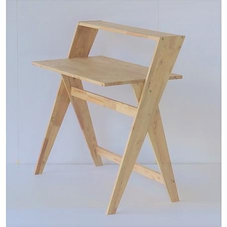 デスク 幅93.5cm 天然木 木製 無垢材 コンパクト パソコンデスク