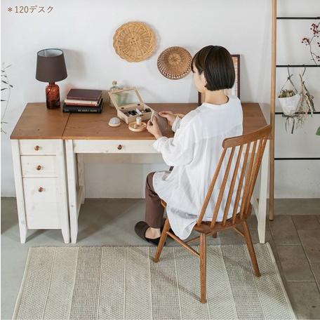 学習デスク 幅100cm 奥行50cm 木製 天然木 パイン材 無垢材 パソコン