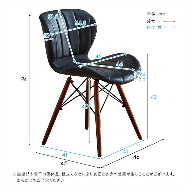 ヴィンテージスタイル レザー調ダイニングチェア(単品) : エヌワイ