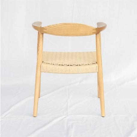 ダイニングチェア 木製 ペーパーコード ラウンドチェア ベージュ 天然